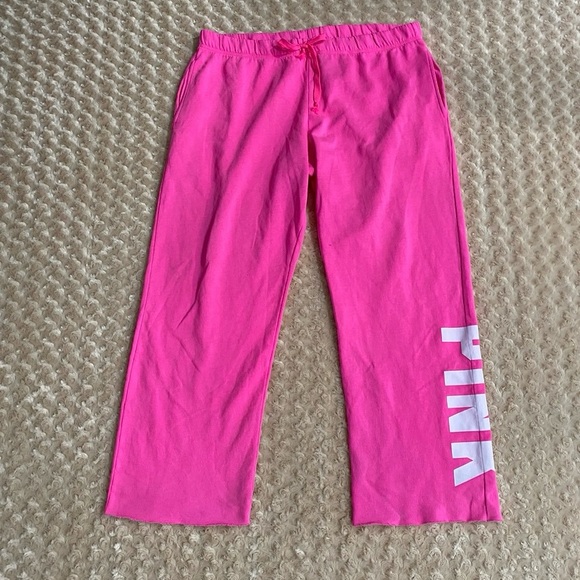 PINK Victoria's Secret Pants - Victoria's Secret Women XL PINK Logo Heritage Sweatpants